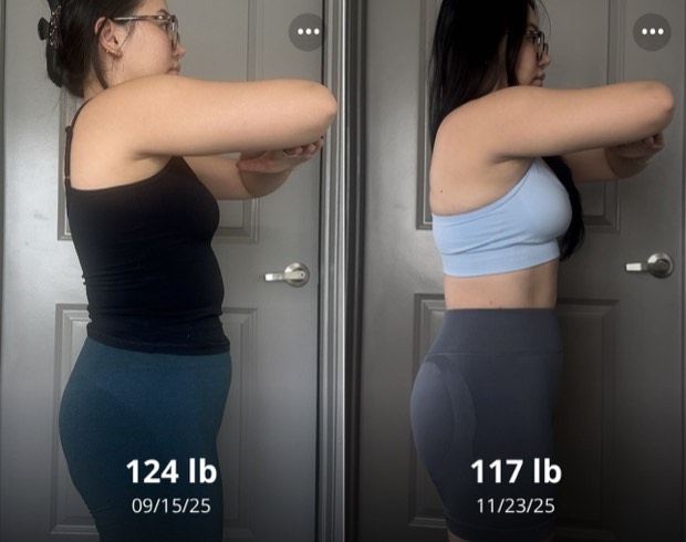 Client progress, before beside after
