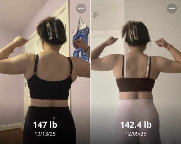 Client progress, before beside after
