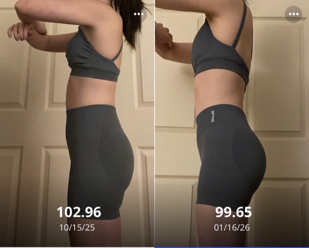 Client progress, before beside after