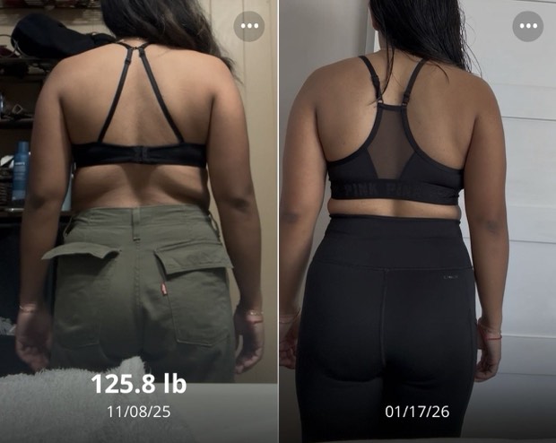 Client progress, before beside after