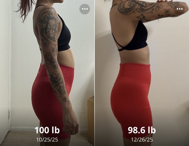 Client progress, before beside after