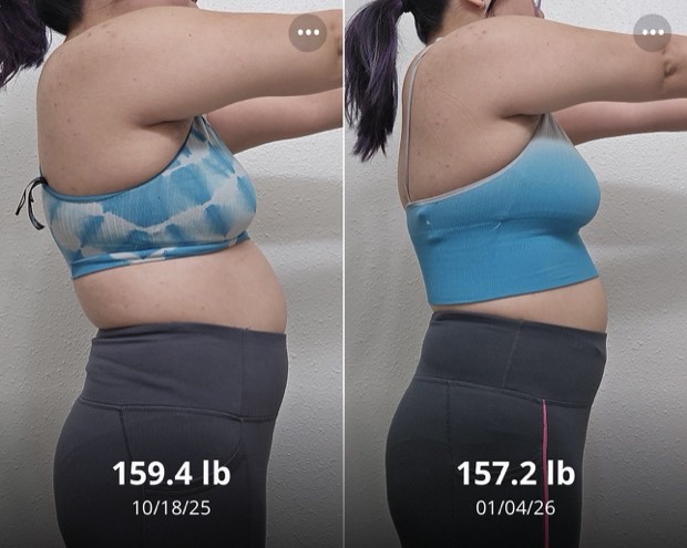 Client progress, before beside after