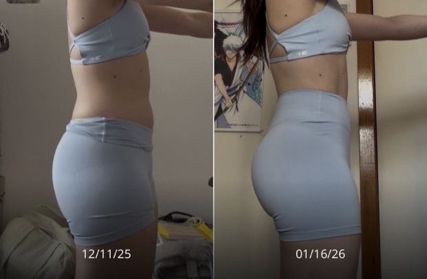 Client progress, before beside after