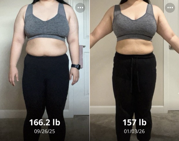 Client progress, before beside after
