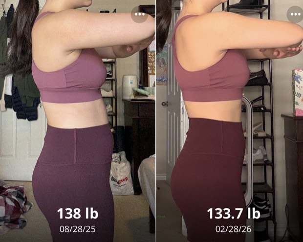 Client progress, before beside after
