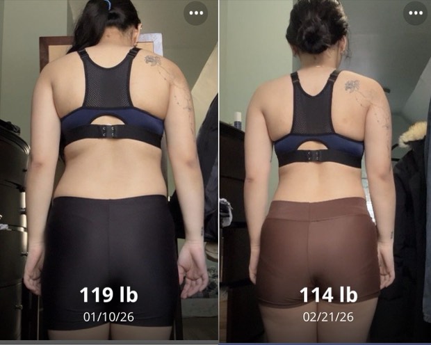 Client progress, before beside after