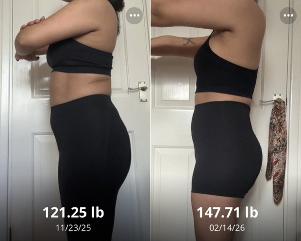 Client progress, before beside after