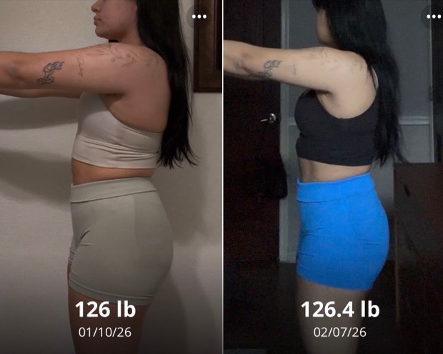 Client progress, before beside after