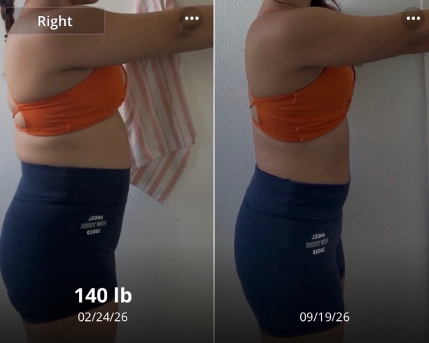 Client progress, before beside after