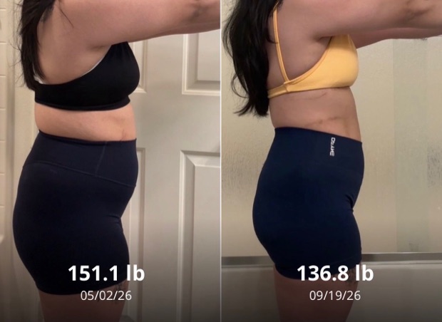 Client progress, before beside after