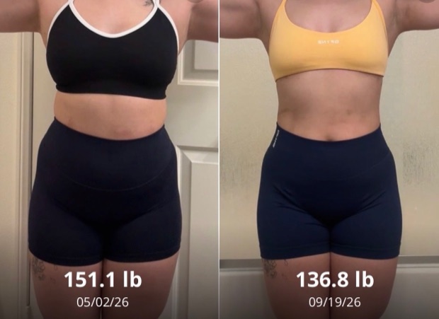 Client progress, before beside after