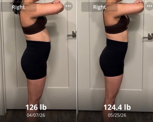 Client progress, before beside after