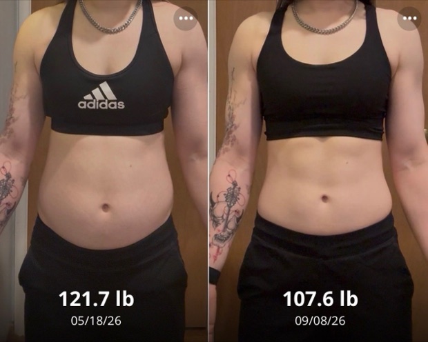 Client progress, before beside after