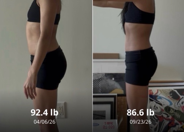 Client progress, before beside after