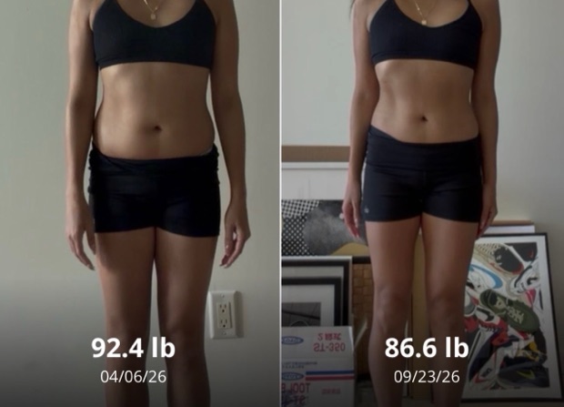 Client progress, before beside after