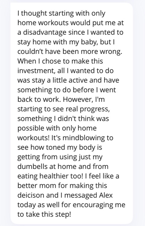 Message from a client to Jen